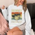 Drummer Better Timing Retro Vintage Sunset Drum Kit Graphic Raglan Baseball Tee Unisex Hoodie Drummer Better Timing Retro Vintage Sunset Drum Kit Graphic Raglan Baseball Tee Unisex Hoodie