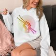 Drummer Drumsticks Fist Drum Kit Sweatshirt Unisex Hoodie