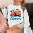 I'd Rather Be Swimming Retro Swim Swimmer Unisex Hoodie I'd Rather Be Swimming Retro Swim Swimmer Unisex Hoodie