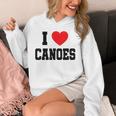 I Love Canoes Unisex Hoodie