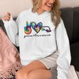 Peace Love Swim Tie Dye Swimmer Swimming Summer Trip Unisex Hoodie