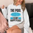 The Pool Is My Happy Place Swimming For Swimmer Unisex Hoodie The Pool Is My Happy Place Swimming For Swimmer Unisex Hoodie