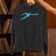 Blue Water Swimming In Freestyle Stroke Unisex Hoodie Blue Water Swimming In Freestyle Stroke Unisex Hoodie