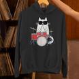 Cat Wearing Sunglasses Playing Drums Drum Kit Musician Unisex Hoodie Cat Wearing Sunglasses Playing Drums Drum Kit Musician Unisex Hoodie