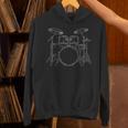 Drum Kit Rock Music Percussion Unisex Hoodie Drum Kit Rock Music Percussion Unisex Hoodie