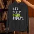 Eat Sleep Swim Repeat Swimming Swimmer Cool Unisex Hoodie