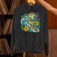 Green Sea Turtle Surfs Past a Canoe Paddle Sleeveless Unisex Hoodie