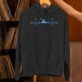 Kayaking Heartbeat Shirt Cool Canoe Boating Kayaks Unisex Hoodie