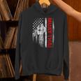 Muay Thai Boxing US American Flag Unisex Hoodie
