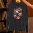 Muay Thai Elbow Strike Silhouette Minimal Clean Sport Unisex Hoodie