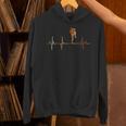 Muay Thai Heartbeat Vintage ECG Cardiogram Retro Unisex Hoodie