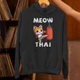 Muay Thai Meow Thai Thai Boxing For Boys Muay Thai Cat Unisex Hoodie