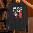 Muay Thai Moo Thai Thai Boxing For Youth Muay Thai Cow Unisex Hoodie Muay Thai Moo Thai Thai Boxing For Youth Muay Thai Cow Unisex Hoodie