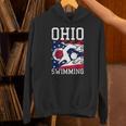 Ohio Flag Swimming Team Swim Swimmer US State Unisex Hoodie