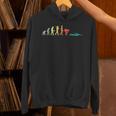 Retro Swimming Evolution For Swimmers Small Unisex Hoodie