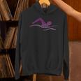 Silhouette Icon Swimmer Stuff Girls Swimming Unisex Hoodie