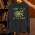 Swimmer Crocodile Swimming Humor How Fast You Can Swim Unisex Hoodie Swimmer Crocodile Swimming Humor How Fast You Can Swim Unisex Hoodie