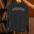 Swimming Athletic Lettering Swimmer Coach Unisex Hoodie Swimming Athletic Lettering Swimmer Coach Unisex Hoodie