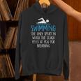 Swimming Coach Yells Breathing Swimmer Swim Team Unisex Hoodie