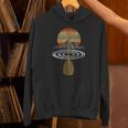 Vintage Retro Canoe Paddle & Mountains Rafting Unisex Hoodie
