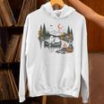 Canoe Ghost Camping Ghost Lake Halloween Spooky Fall Camping Unisex Hoodie