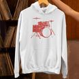 Drum Kit Drummer Band Musical Instrument Rock Music Unisex Hoodie