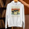 Drummer Better Timing Retro Vintage Sunset Drum Kit Graphic Unisex Hoodie Drummer Better Timing Retro Vintage Sunset Drum Kit Graphic Unisex Hoodie