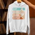 Eat Sleep Canoe Repeat Vintage Canoeing Canoeist Men Boys Raglan Baseball Tee Unisex Hoodie