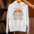 I Need A Good Paddling Retro Sunset Canoe Raglan Baseball Tee Unisex Hoodie