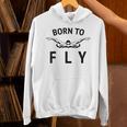 Swimmer Swim Team Born To Fly Butterfly Stroke Swimming Unisex Hoodie