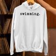 Swimming Enthusiast Minimalist Water Sports Unisex Hoodie Swimming Enthusiast Minimalist Water Sports Unisex Hoodie