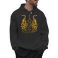 Awesome Orange Double Tiger Muay Thai Sak Yant Men Hoodie, trending gift