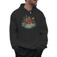 Bigfoot Kayak Paddling Lake Canoe Bigfoot Sasquatch Kayaking Men Hoodie, trending gift
