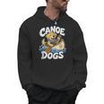 Canoe Dogs Golden Retriever Paddling Graphic Men Hoodie, trending gift