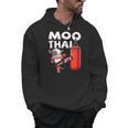 Muay Thai Moo Thai Thai Boxing For Youth Muay Thai Cow Men Hoodie, trending gift