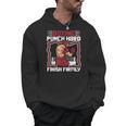 Punch Hard Finish Firmly Kickboxer Fan Muay Thai Boxing Men Hoodie, trending gift