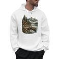 Lakeside Canoe Cabin Escape Scene Men Hoodie, trending gift Lakeside Canoe Cabin Escape Scene Men Hoodie, trending gift
