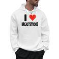 I Love Breaststroke Heart Swim Swimmer Pool Swimming Men Hoodie, trending gift