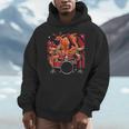 Animal Octopus Musician Drum Kit Octopus Drummer Men Hoodie
