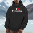 I LOVE HEART SWIMMING Men Hoodie I LOVE HEART SWIMMING Men Hoodie