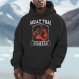 Muay Thai Fighter Hobby Boxing Martial Arts Men Hoodie
