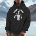 Muay Thai Skeleton Fighter MMA Club Coach Martial Arts Fight Men Hoodie