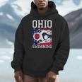 Ohio Flag Swimming Team Swim Swimmer US State Men Hoodie