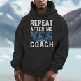 Repeat Yes Swim Coaching Swimming Coaches Men Hoodie
