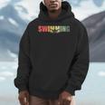 Retro Swimming Vintage Swimming Swimmer Men Hoodie