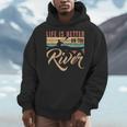 Rowing Canoe Kajak Life Is Better On The River Men Hoodie