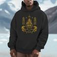 Sawadee Thai Traditional Sak Yant Thai Twin Tigers Muay Thai Men Hoodie