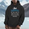 Swimming Coach Yells Breathing Swimmer Swim Team Men Hoodie