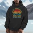 Never Underestimate An Old Man With a Canoe Retro Sleeveless Men Hoodie