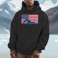 USA Flag Swimmer Swimming Sport Athlete Swim Swimming Men Hoodie